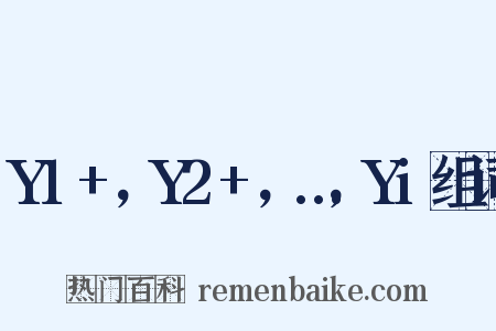 Y1+，Y2+，…，Yi组词是什么意思的图片